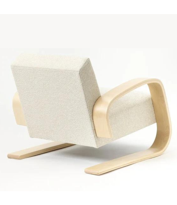 Artek  Artek - Armchair 400 Tank berken, Nubia cream/pearl 02