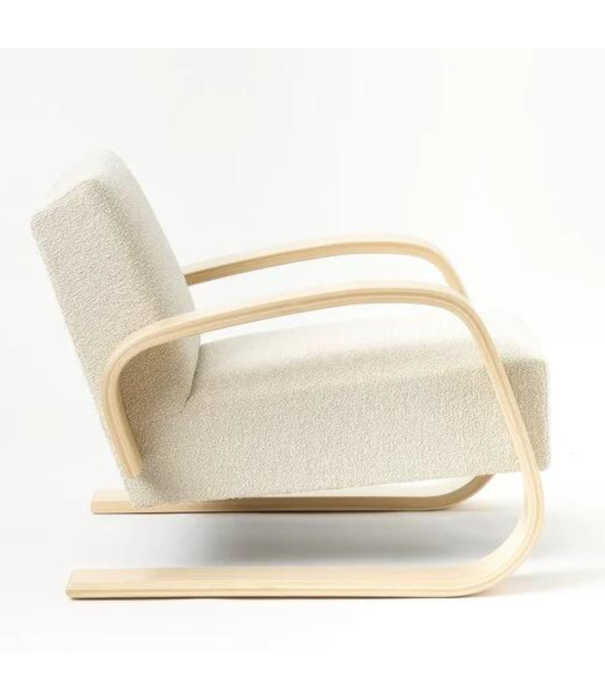 Artek  Artek - Armchair 400 Tank berken, Nubia cream/pearl 02