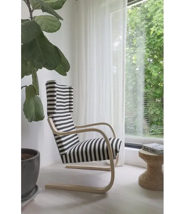 Artek  Artek - 401 Lounge Chair naturel berken, Polo