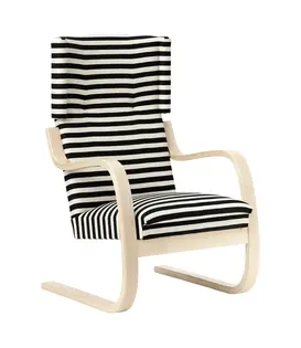 Artek - 401 Lounge Chair natural birch, Polo