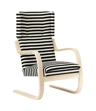 Artek - 401 Lounge Chair naturel berken, Polo