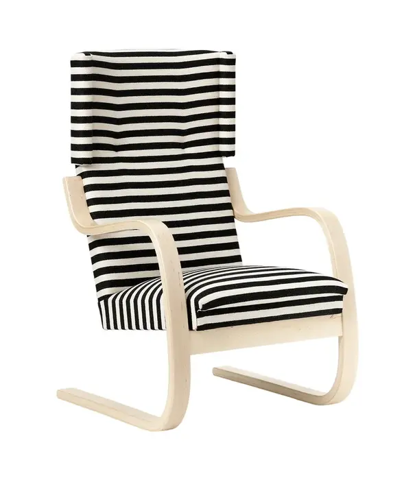 Artek  Artek - 401 Lounge Chair naturel berken, Polo