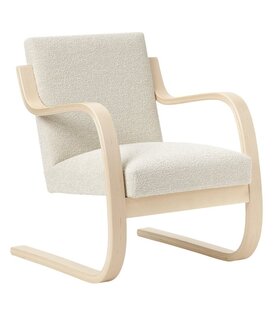 402 Armchair birch, Nubia 02 cream/pearl