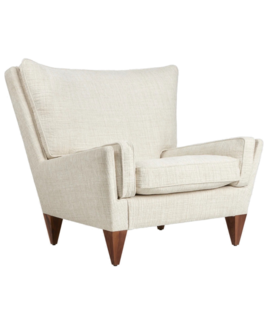 V11 Lounge chair Forli 27 Limonta, solid walnut legs