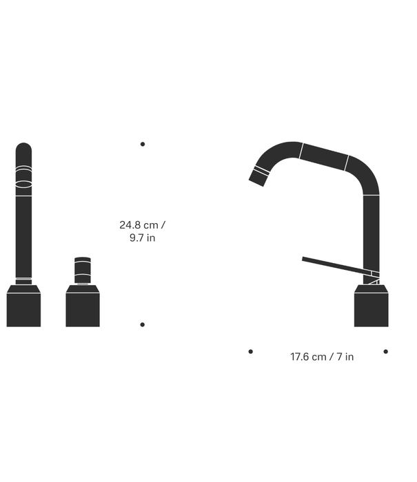 Vipp  Vipp - 906 Wastafelkraan RVS