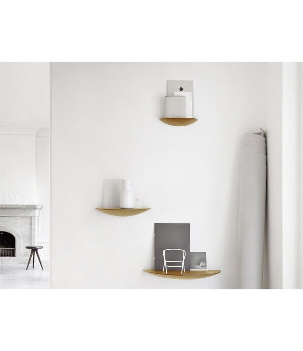 Audo Audo - Gridy Fungi shelf Set of 3 oak