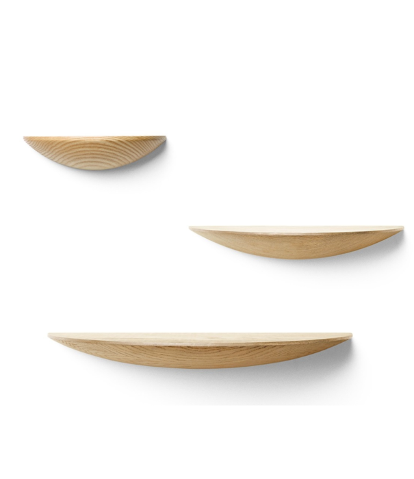 Audo Audo - Gridy Fungi shelf Set of 3 oak