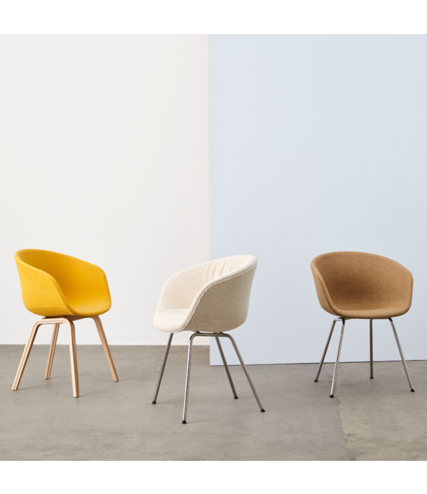 Hay  Hay AAC 27 Chair Tadao 600 brown, chromed tube base