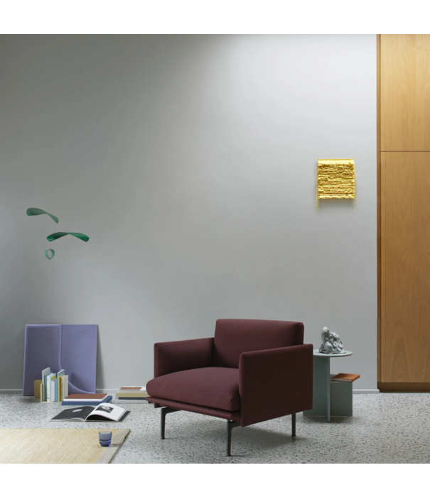 Muuto Outline Studio Chair Refine black leather, base black