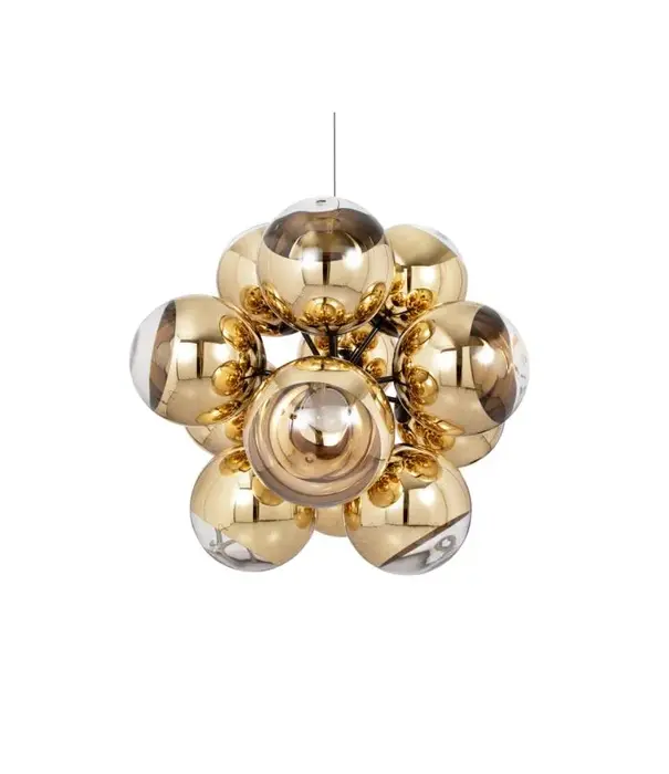 Tom Dixon  Tom Dixon - Mirror Burst Chandelier Gold