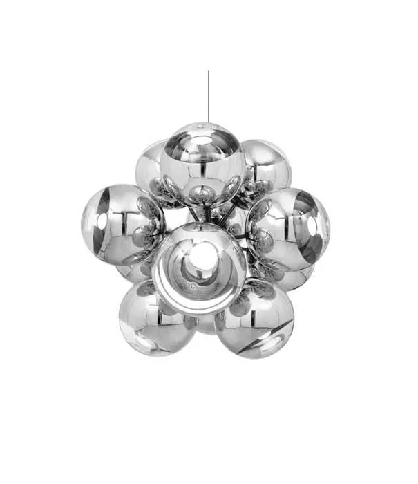 Tom Dixon  Tom Dixon - Mirror Burst Chandelier Silver