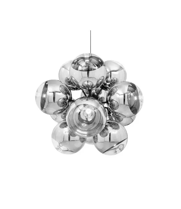 Tom Dixon  Tom Dixon - Mirror Burst Chandelier Silver