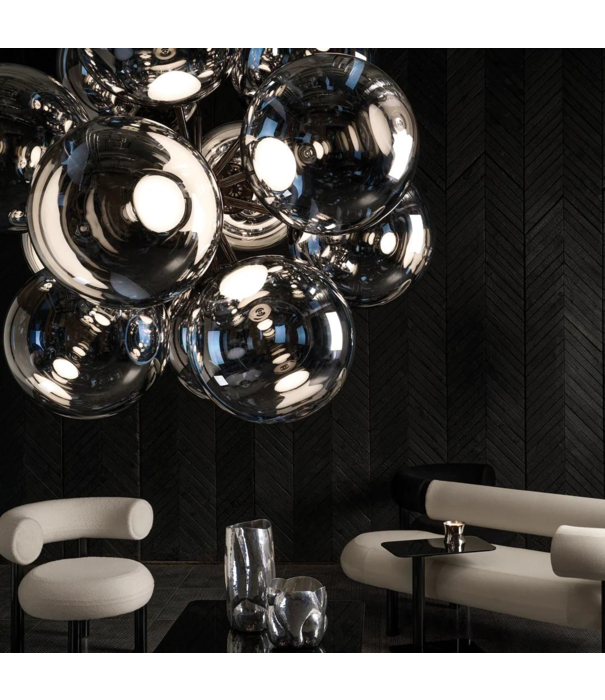 Tom Dixon  Tom Dixon - Mirror Burst Chandelier Silver