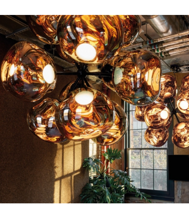 Tom Dixon  Tom Dixon - Mirror Burst Chandelier Gold