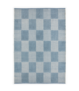 Hay - Check Rug light blue 140 x 200