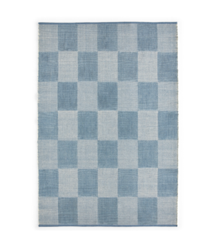 Hay Check Vloerkleed light blue 140 x 200