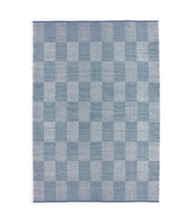 Hay - Check Rug light blue 170 x 240