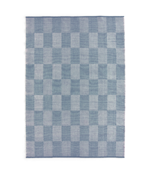 Hay  Check Vloerkleed light blue 170 x 240