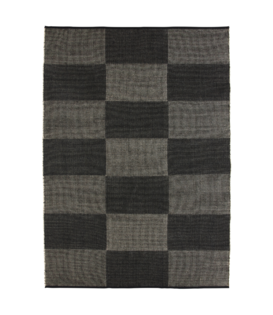 Hay - Check Rug black 170 x 240