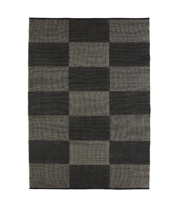 Hay  Hay - Check Rug black 170 x 240