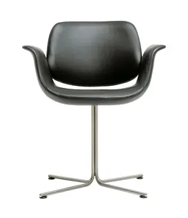 Flamingo Stoel leer, swivel onderstel