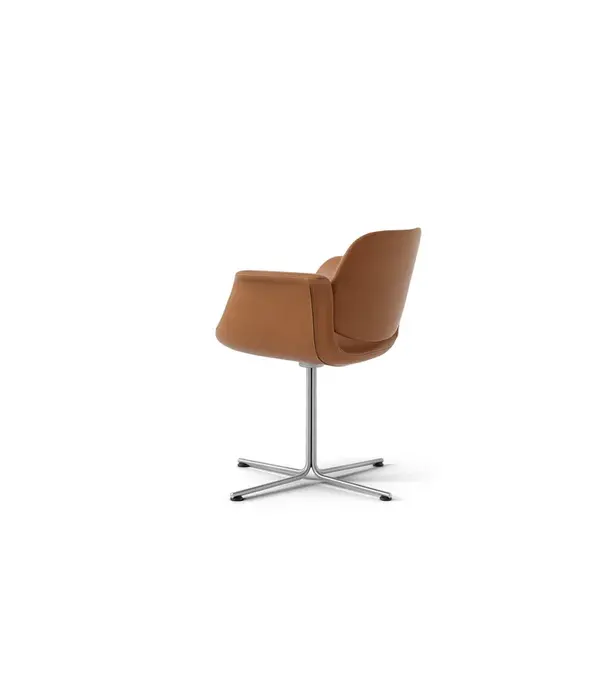 Fredericia  Fredericia - Flamingo Chair leather, swivel base