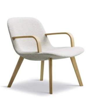 Fredericia - Eyes Lounge armchair, wood base