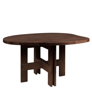 Frama Farmhouse Trestle Table Pond, dark oak