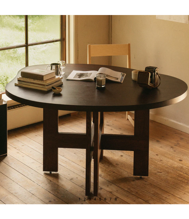 Frama  Frama Farmhouse Trestle Table Pond, dark oak