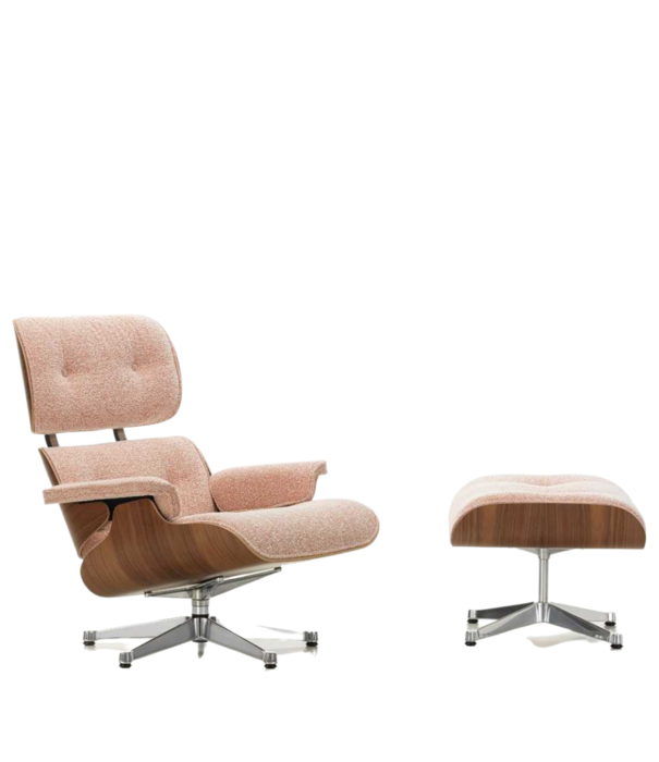 Vitra  Vitra - Eames Lounge Chair American walnut, Nubia ivory/peach