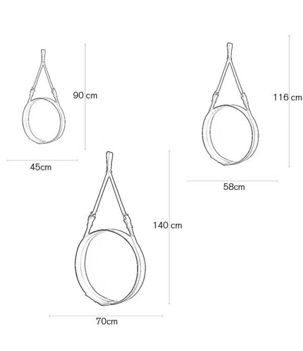 Gubi  Gubi - Adnet Circular spiegel Creme  Ø58