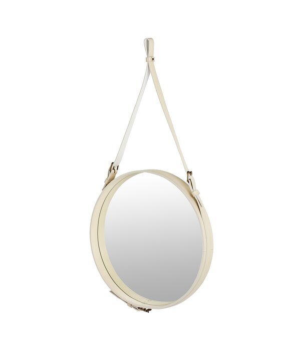 Gubi  Gubi - Adnet Circular spiegel Creme  Ø58
