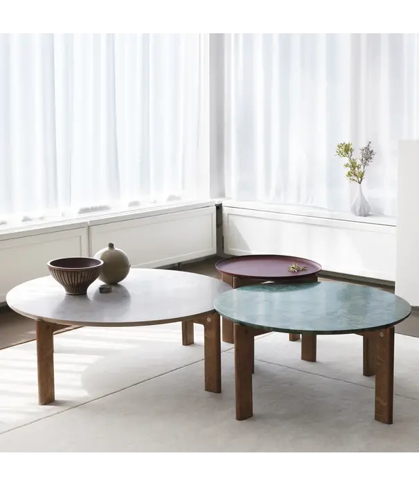 Asplund  Asplund - Iris round coffee table small, Stone top