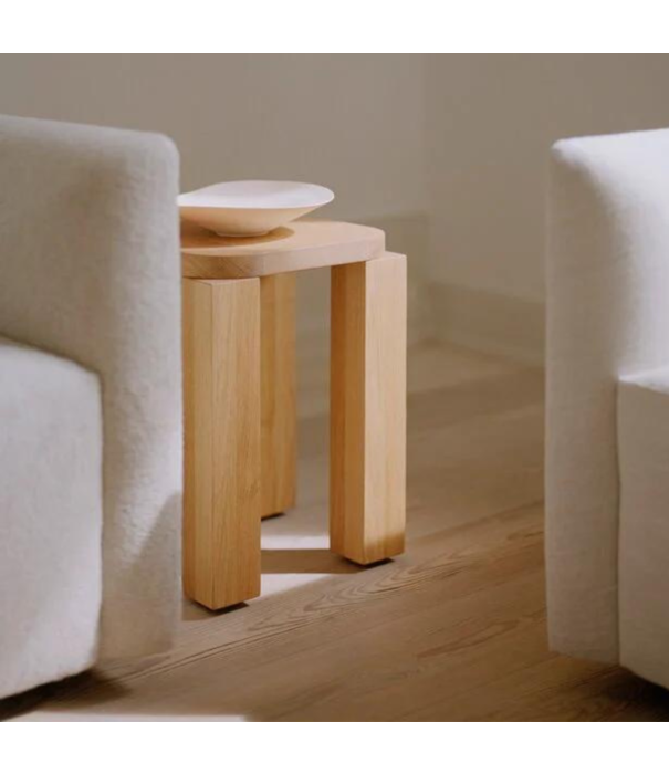 New Works  New Works Atlas Stool,  natural oak