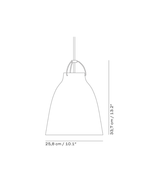 Fritz Hansen Fritz Hansen - Caravaggio P2 hanglamp  glossy Ø25,8