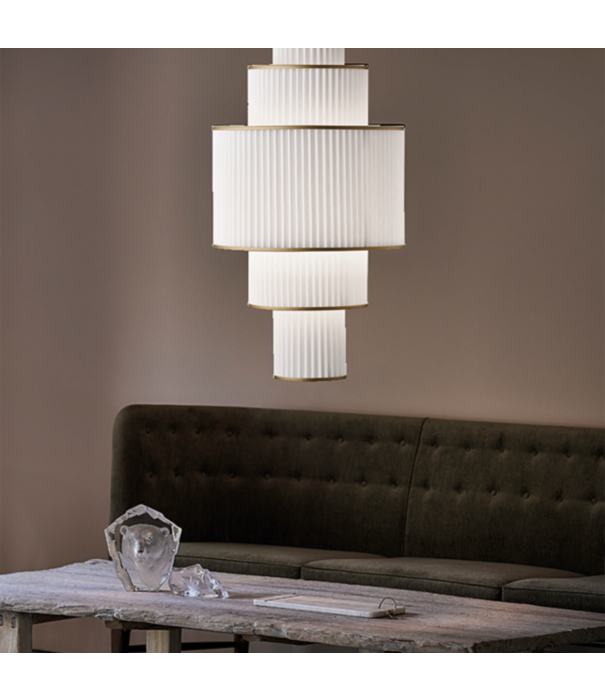 Le klint  Plivello 113 hanglamp papier, goud