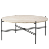 Gubi - TS Outdoor coffee table round travertine