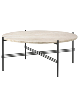 Gubi - TS Outdoor coffee table round travertine Ø80