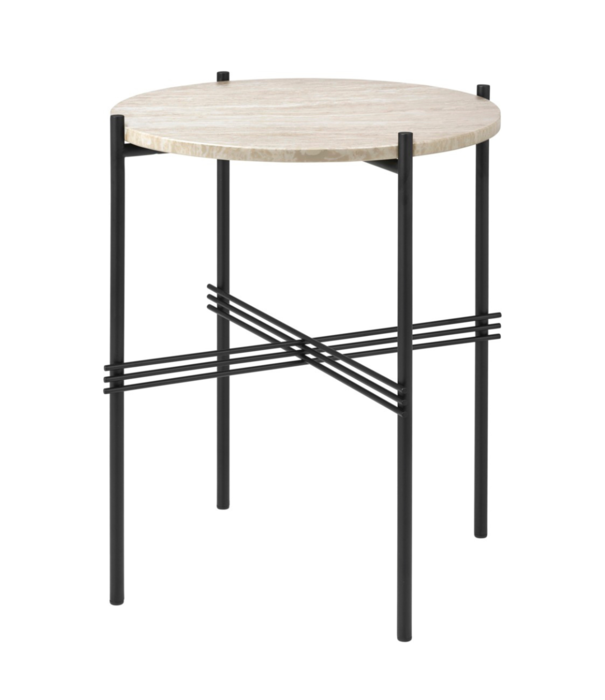 Gubi  Gubi - TS Outdoor side table round travertine