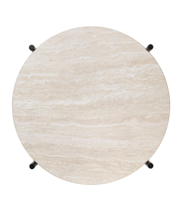 Gubi  Gubi - TS Outdoor side table round travertine