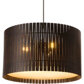 Kerflights Drum D6 Hanglamp berk / multiplex