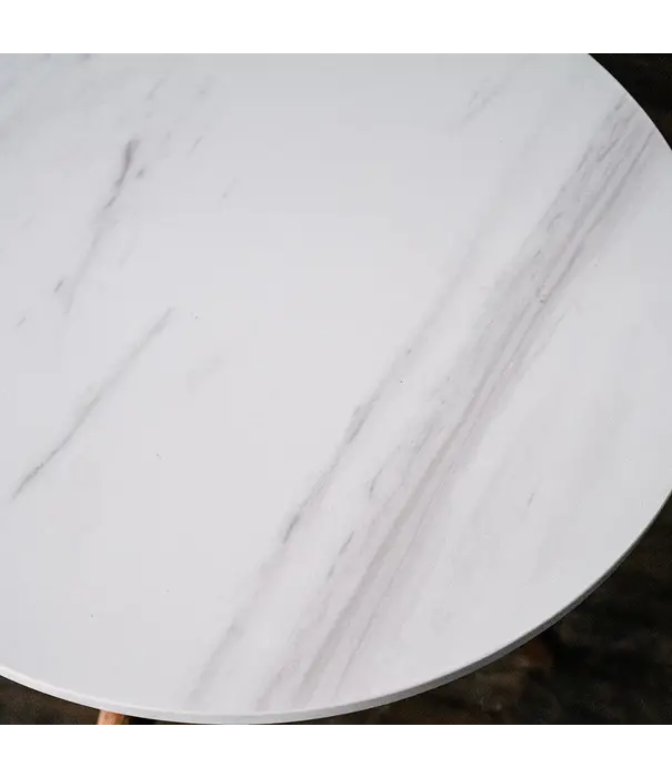 Tom Dixon  Tom Dixon - Screw cafe table marble top Ø60