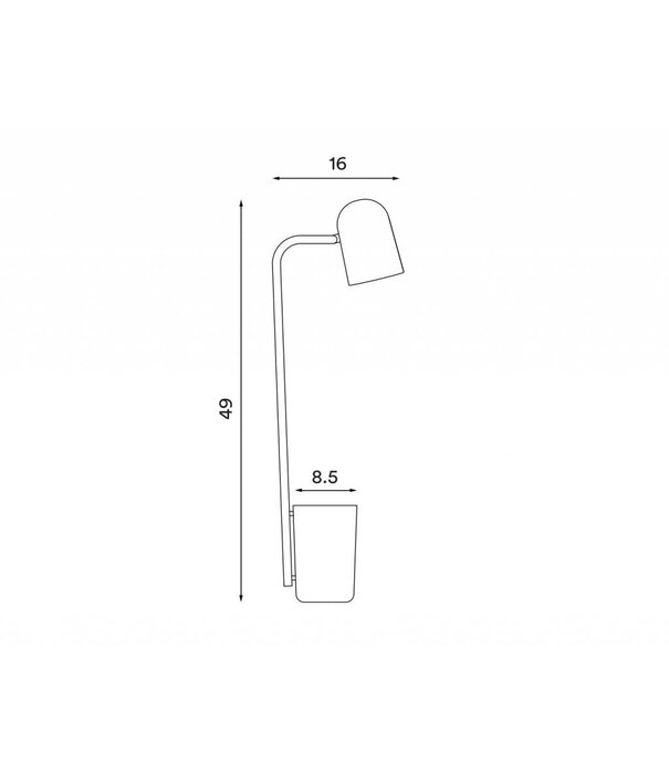 Northern  Northern - Buddy table lamp  steel