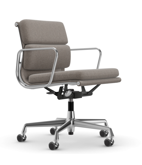 Vitra  Vitra - Soft Pad Chair EA 217 gepolijst, stof Cosy 2 / medium rugleuning