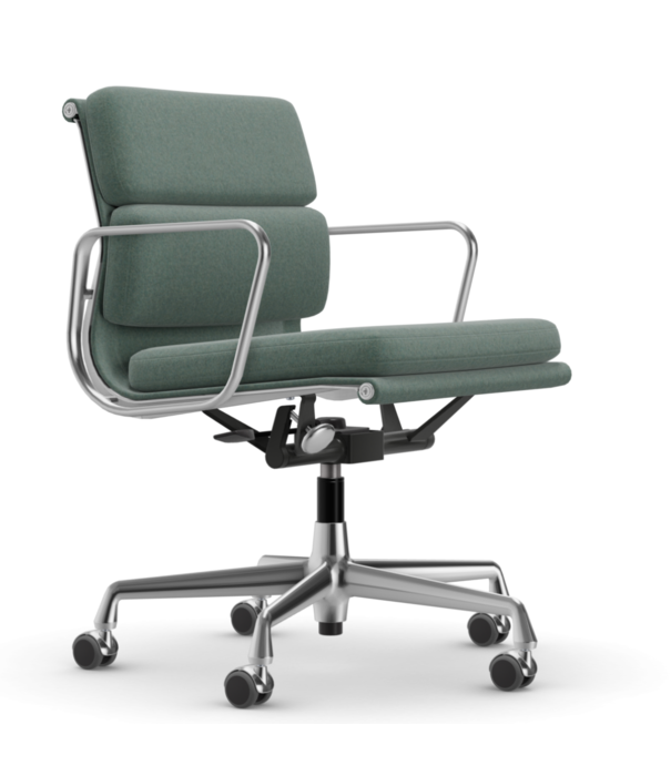 Vitra  Vitra - Soft Pad Chair EA 217 gepolijst, stof Cosy 2 / medium rugleuning