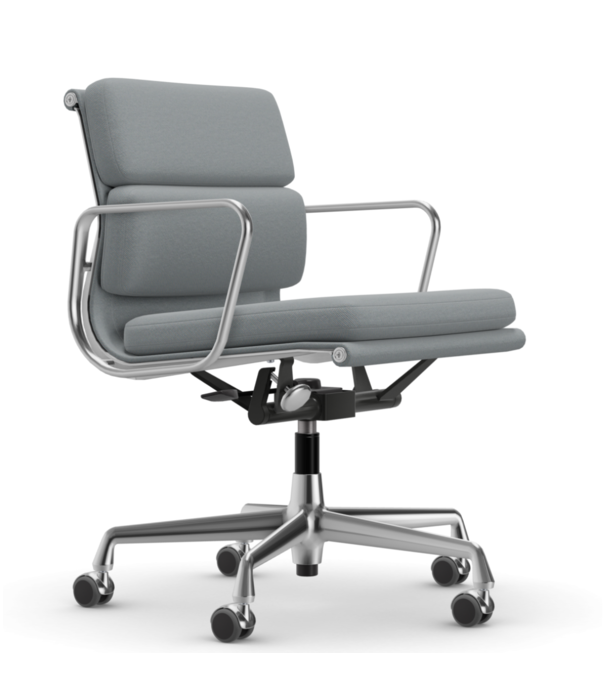 Vitra  Vitra - Soft Pad Chair EA 217 gepolijst, stof Track / medium rugleuning