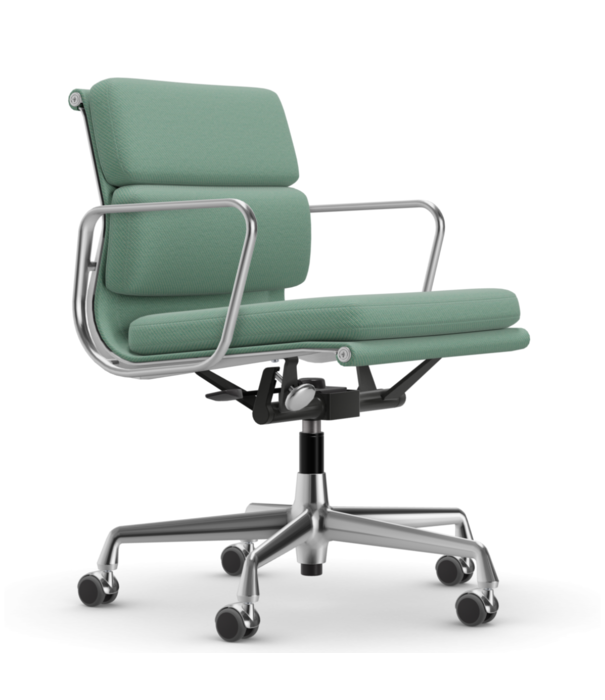 Vitra   Soft Pad Chair EA 217 gepolijst, stof Track / medium rugleuning