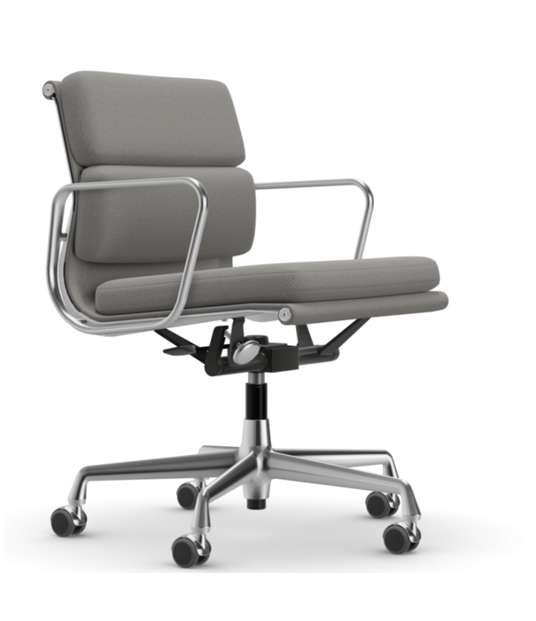 Vitra  Vitra - Soft Pad Chair EA 217 gepolijst, stof Track / medium rugleuning