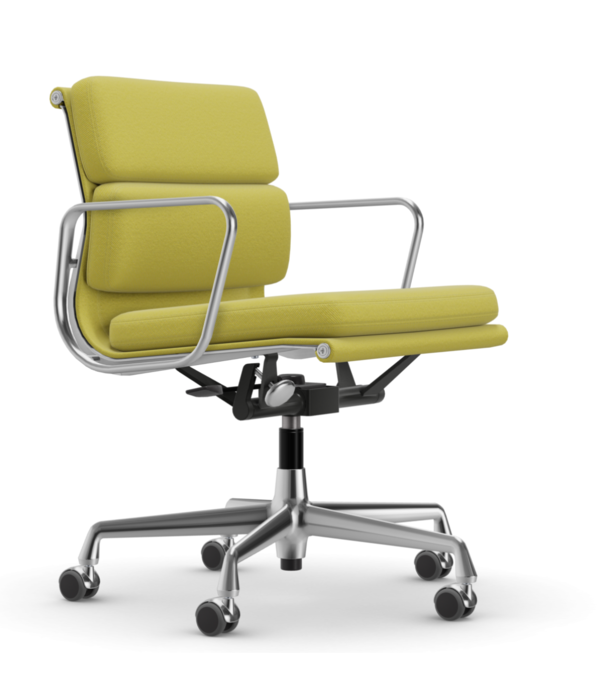 Vitra  Soft Pad Chair EA 217 Bureaustoel gepolijst, stof Track