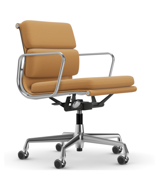 Vitra  Soft Pad Chair EA 217 Bureaustoel gepolijst, stof Track